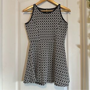 Poof Girl Black And White Diamond Pattern Girls Tank Top Summer Dress Youth XL